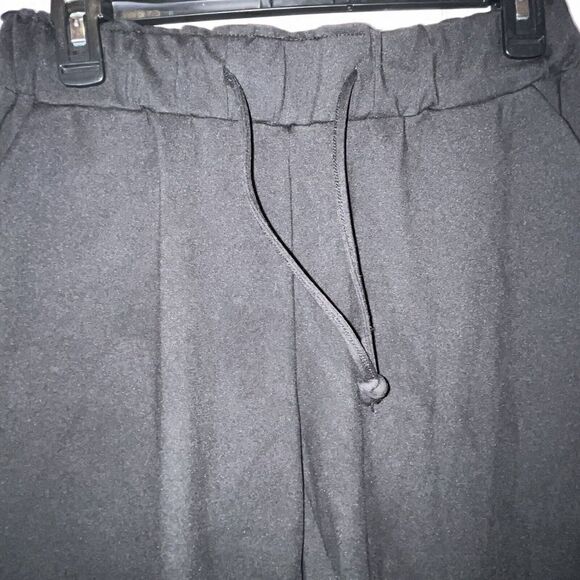 Joie Pants Wmns Small Black High Rise Pull On Drawstring Pockets Tapered Lounge - Picture 3 of 11